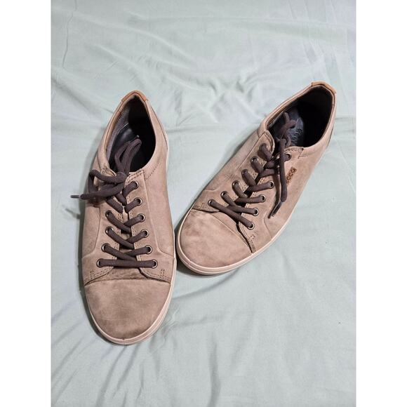 ECCO size 8 men's soft casual leather shoes - Picture 1 of 9